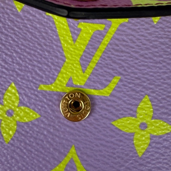 Louis Vuitton Zoe Giant Monogram Lilac Multicolor Flap Compact Wallet - Picture 11 of 16